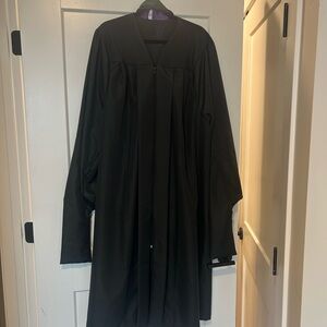 Jostens Black Evolution Master Graduation Gown Size 5’7-9”